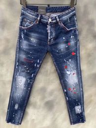 i nuovi jeans da uomo estivi europei e americani di moda di marca sono jeans casual da uomo la9132