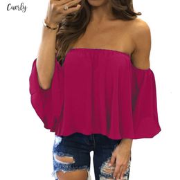 red off shoulder top plus size