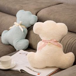 36cm New Cute Ribbon Teddy Bear Pillow Valentine Creative Gift Cushion Waist Back super soft high quality Birthday Gift for kids