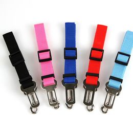 1PC Adjustable Vehicle Car Pet Dog Seat Belt Puppy Car Seatbelt Harness Lead Clip Pet Dog Supplies Safety Lever Auto