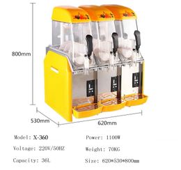 High quality electric three cylinder snow melting machine/110v 220v ice slush machines/commercial juice slush ice machine