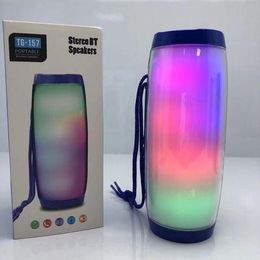 Portable LED Bluetooth TG157 Wireless Waterproof Mini Speakers Column Bass MP3 Subwoofer USB TV Sound Bar Box TG-157