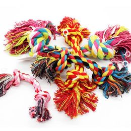 Pets dogs pet supplies Pet Dog Puppy Cotton Chew Knot Toy Durable Braided Bone Rope 15CM Funny Tool (