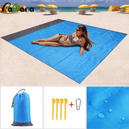 Large Pocket Picnic Blanket Waterproof Beach Mat Sand Free Blanket Portable Beach Towel Camping Outdoor Picnic Mat