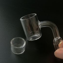 Unique Quartz Banger With Replacement Inserts Bowl Domeless Banger Nail 14mm 18mm Male Female 90 Degrees Thermal Quartz Nail