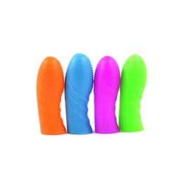 Pussy Licking Toy Flirting Finger Sleeve Clitoris Stimulator Masturbator Sex Products Vagina Licking Massage Finger G spot Vibrator