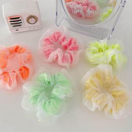Ins candy Colour women hair scrunchies lace girls scrunchies fashion women hairbands hair accessories for women head bands