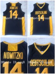 Top Quality Dirk Nowitzk Jerseys Deutschland Germany College Basketball 100% Stiched Size S-XXXL