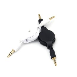 Audio Aux cable Splitter 3.5Mm Male to male cable 70Cm Gold Plated Headphone Mic Audio Splitter for phone pc mp3 speaker
