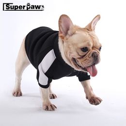 Fashion Sports Style Dog Hoodie Jacket Clothes Pet Winter Warm Apparel For Small Medium Dogs Chihuahua French Bulldog Pug BFC01 T200710
