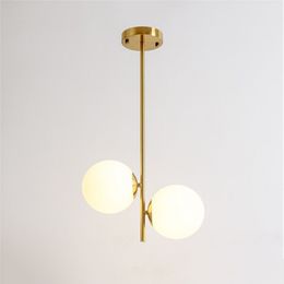 Modern glass chandelier lighting for dining room living room 5 heads 15 20 25cm milk white glass lampshade gold suspension lamp Modern glass chandelier lighting for dining room living room 5 heads 15 20 25cm milk white glass lampshade gold suspension lamp