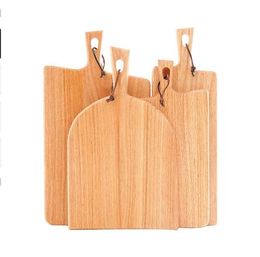 Wooden Cutting Boards Fruit Plate 5 Style Whole Wood Chopping Blocks Cake Bread Plate Serving Trays Cutting Boards Fruit Plate