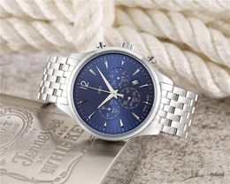 2024 New Six stitches luxury mens watches All dial work Quartz Watch designer TS 1853 Brand Steel strap fashion accessories