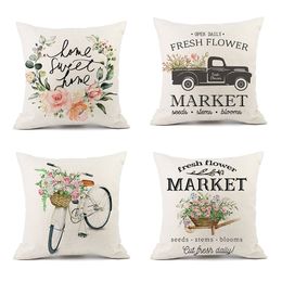 Shop Bicycle Pillow Case UK | Bicycle Shop Triangle Pillow Cases UK