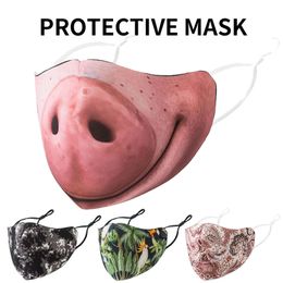 New Trend Face Masks Shade Dust-Proof Anti Smog Breathable Tide Male Female Washable Reusable Protective Mask