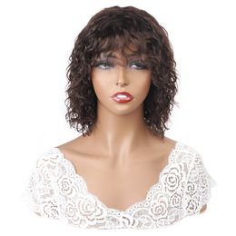 ishow 2 brazilian deep curly human hair wigs with bangs machine made wigs peruvian curly wave none lace wigs indian hair malaysian water