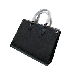 Fashion brand luxury shopping bag designer handbags floral designs High-quality womens shopping bag leather genuine carrier bags s238b