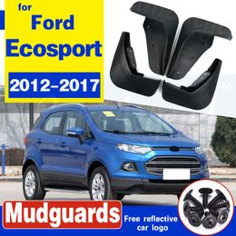 ABS Mudflaps Mud Flaps parte posterior del frente Guardabarros Guardabarros para Ford EcoSport Guardabarros 2012 - 2017 Piezas Accesorios