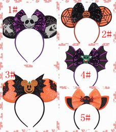 Cute Mouse Ears Headband Hoop for halloween Hair Accessories Headdress Hair Accessories for Party Festivals goast Pumpkin