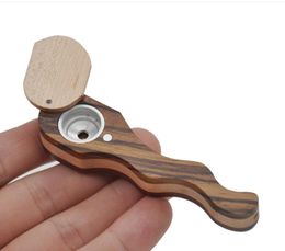 Handmade wood curved single hole cigarette holder