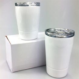 Sublimation Blanks Small Cute Kids Cups Stainless Steel Kid Tumbler with Lid and Straw Double Wall Toddler Sippy Cups Children Smothie Cups