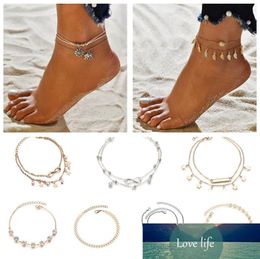 new arrive fashion Summer Beach Turtle Shaped Charm Rope String Anklets For Women Ankle Bracelet Woman Sandals On the Leg Chain Foot Jewellery