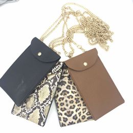 Trendy PU Leather One Shoulder Diagonal Keychain Female Bag Mini Fashion Simple Vertical Mobile Phone Packing Box
