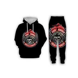 New Fashion Mens/Womens Five Finger Death Punch Funny 3D Print Hoodie+Pants S121