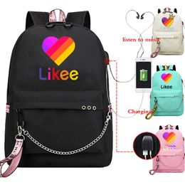 Backpack USB Laptop Backpack School Bags for Teenage Girls 2020 Russian Styles Zipper Bookbag