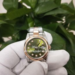 best-selling Unisex Watches 18K Rose Gold Two Tone Gold 31mm 36mm 126231 12633 Green Dial Asia ETA 2813 Movement Automatic Ladies Watch