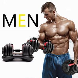 outdoor weight equipment Australia - Adjustable Dumbbell 5-52.5lbs Fitness Workouts Dumbbells Weight Build Tone Your Strength Muscles Outdoor Sports Equipment In Stock