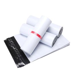 25*34cm White Express Bag Poly Mailer Mail Bag Envelope Self Adhesive Seal Plastic Bags High Quality Poly Mailer Mail