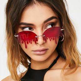 Tears sunglasses 2021 exaggerated sunglasses colorful sunglasses ladies street fashion trend