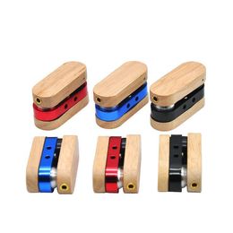 Folding Wooden Pipe Hand Portable Foldable Smoking Pipes Double layer multicolor Pipe Outdoor small Smoking Accessories
