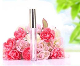 Wholesale 250pcs 10ML Mini round lip gloss tube cosmetic package lip gloss bottle empty container with gold cap new