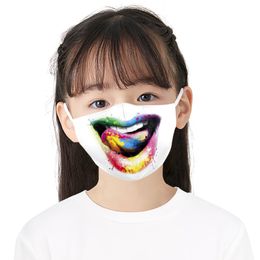 cartoon dog faces Canada - DHL free shipping new designer face mask fashion masks Customized Children's Cartoon Skull Monster Dog Face Funny Expression Print Halloween