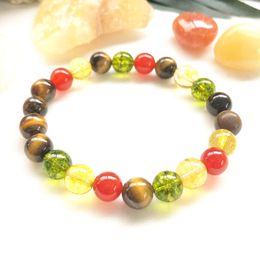 MG0892 8 mm Tiger Eye Bracelet High Quality Aromatherapy Bracelet Energy Power Bracelet Best Gift for Mother`s Day