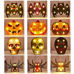 Halloween outdoor decoration LED light string bat spider pumpkin night lights modeling lamp ghost skull night lamps
