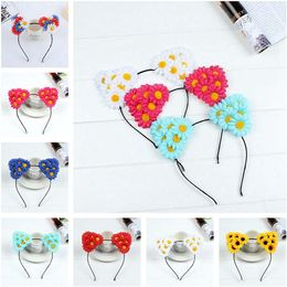 Epecket DHL free ship Ladies cat ear headbands, seaside holiday photo props, sun flower headbands DATG031 Hair Jewellery Headbands