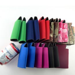 hot Can Beer Insulators Neoprene Beverage Cooler Collapsible Soda Bottle Stubby cup holder Beer Cooler Bags Can Sleeve T2I51319