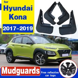 Car-Styling Mudguard For Hyundai Kona2017-2019 Accessorirs Splash Guards Mud Flaps Mud guard Fender Car Styling Sticker Black