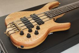 New 5 string one piece body Bass ,rosewood Fingerboard 24 Frets,Active Pickups China Electric Guitar Bass