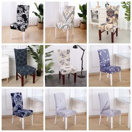 Chair Covers Pastoral Printed Restaurant Chair Cover Elastic Computer Seat Cover Hotel Dining Chair Cover Home Decor 39 Designs BT294