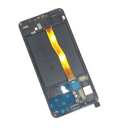 LCD Display Panel For Samsung Galaxy A7 A750 6.0 Inch Incell Screen With Frame Replacement Parts Black