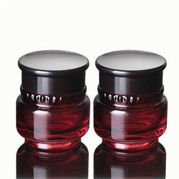 50ml red wine glass lotion bottle /cream jars /plug bottle lid cosmetic packaging container fast shipping