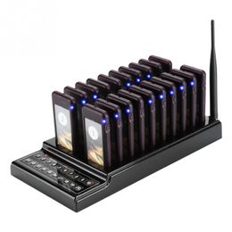 Freeshipping SU-68G Restaurant Pager 20 Channels 1KM Wireless Calling System Waiter Pager Call Customer For Restaurant Church Nursery Pagers