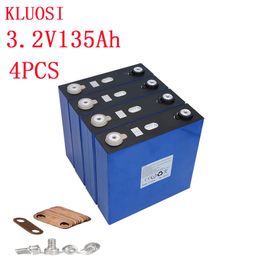 4Pcs 3.2v 135ah Lifepo4 battery Lithium iron phosphate cell batteries NEW 12v 135AH for solar RV pack EU US TAX FREE