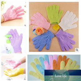 Exfoliating Bath Glove Five fingers Bath Gloves Bathroom Accessories Nylon gloves Bathing Supplies Bath products