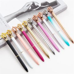 Fashion 10 Colour Luxury Imperial Crown Ballpoint Pens Fashion School Office Supplies NEW Design Big Crown Metal Ball Pen Student Gift