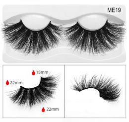 Thick long Mink 3D hair false eyelashes 25mm soft & vivid fake lashes mink eye makeup accessory 20 models available DHL Free